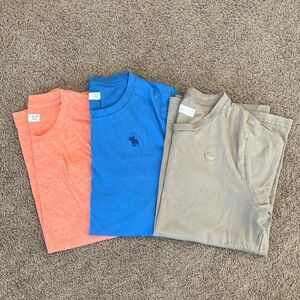abercrombie kids Short Sleeve Tees - Coral, Blue, Tan